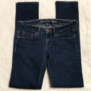 American Eagle Outfitters Juniors Size 7/8 Blue Denim Skinny Jeans